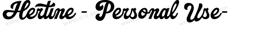 Hertine - Personal Use字体转换